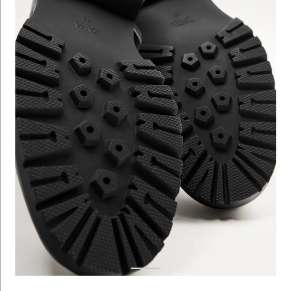 ZARA MEN BLACK BOOTS. SZ 12 - Picture 6 of 8